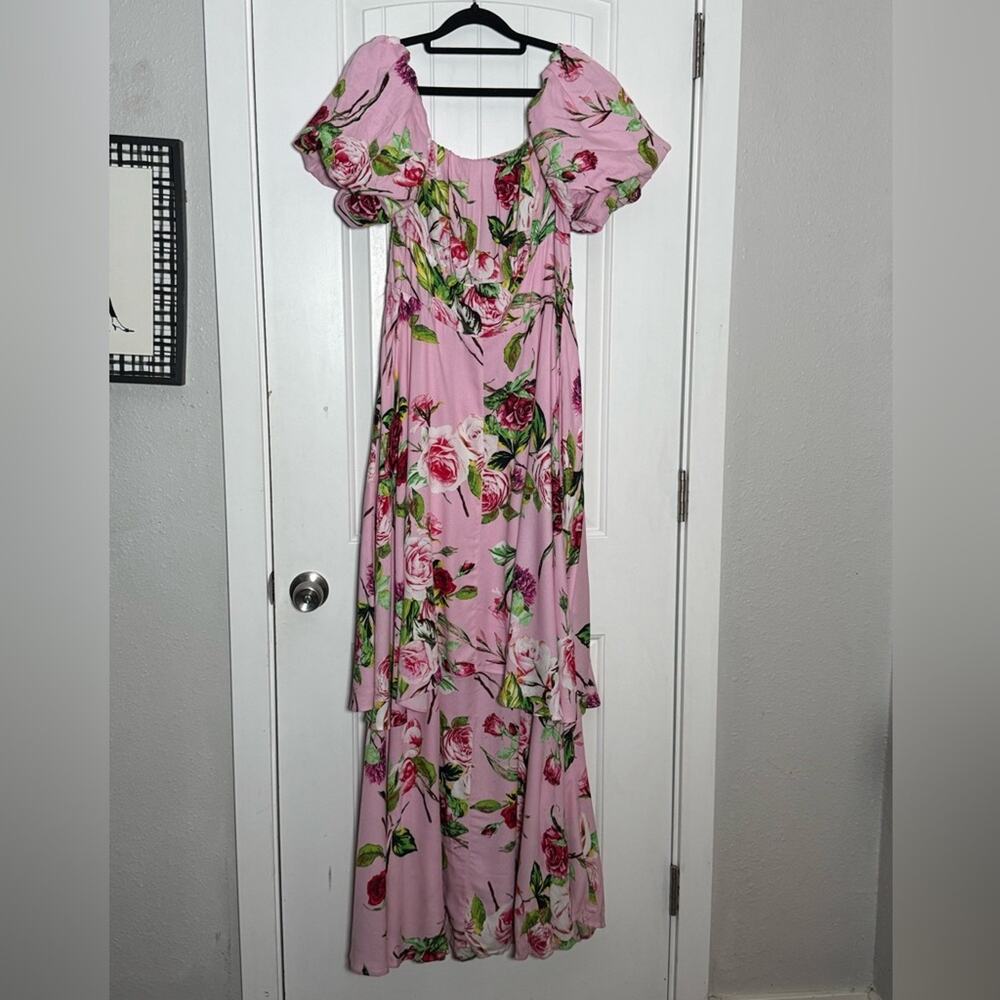 AFRM Pink Floral Maxi Dress Size Large